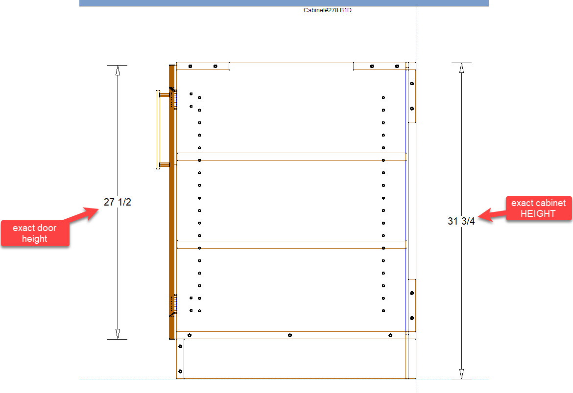 B1D DOOR HEIGHT AT 27.50